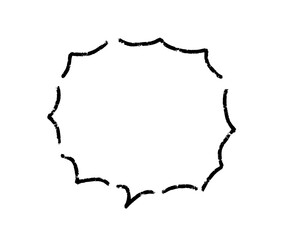 吹き出し　手描き