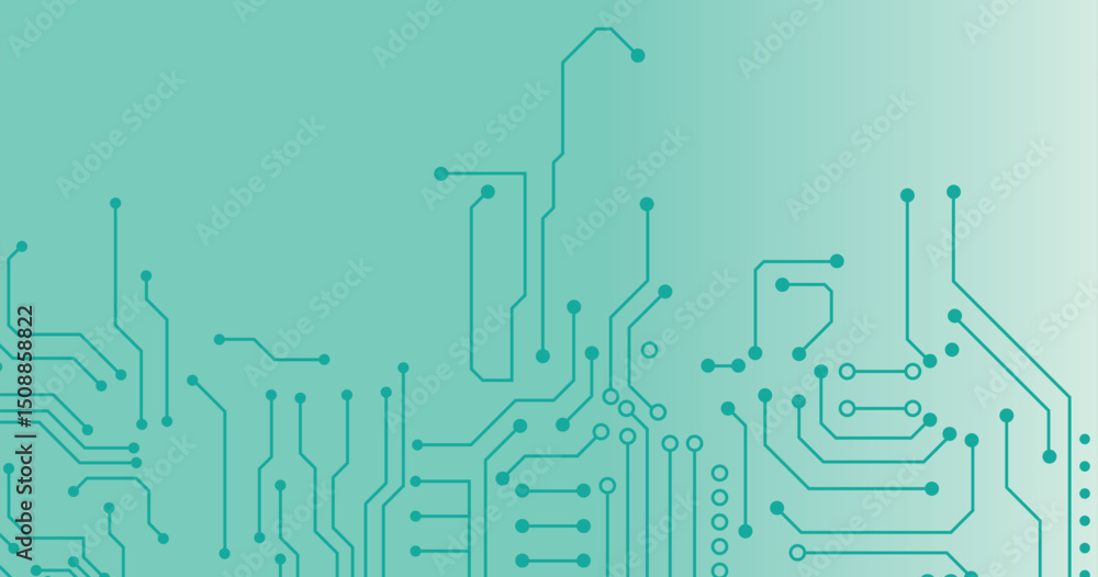Aufkleber circuit board technology information pattern concept vector background