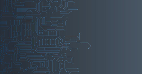 Circuit Board Technology Information Pattern Concept Vector Background