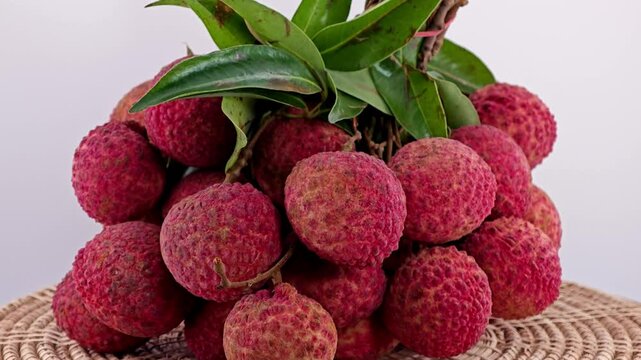 Pile of Sweet Lychee. Zoom in.