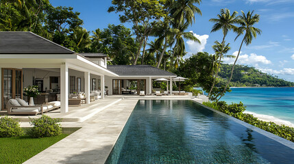 Luxury Beachfront Villa With Ocean View And Pool