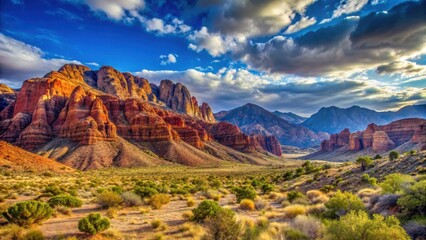 Fototapeta premium Red Rock Canyon Scenic Landscape, nature, landscape, nature, landscape, desert landscape