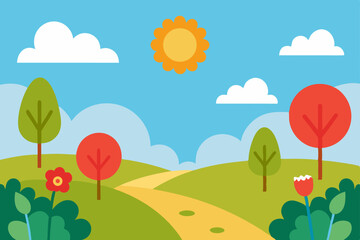 Obraz premium autumn landscape with trees