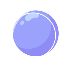 Lavender shiny pearl illustration icon line vector 2d style	