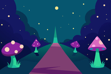 Obraz premium christmas night landscape