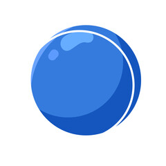 Electric Blue shiny pearl illustration icon line vector 2d style