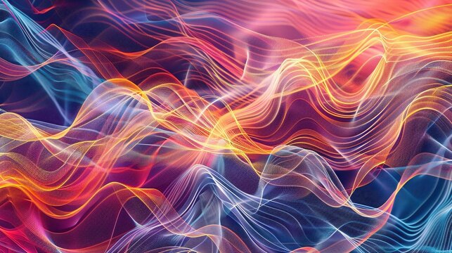 Visualization of brain wave patterns associated with stress and anxiety