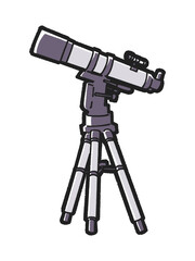 天体望遠鏡のイラスト
