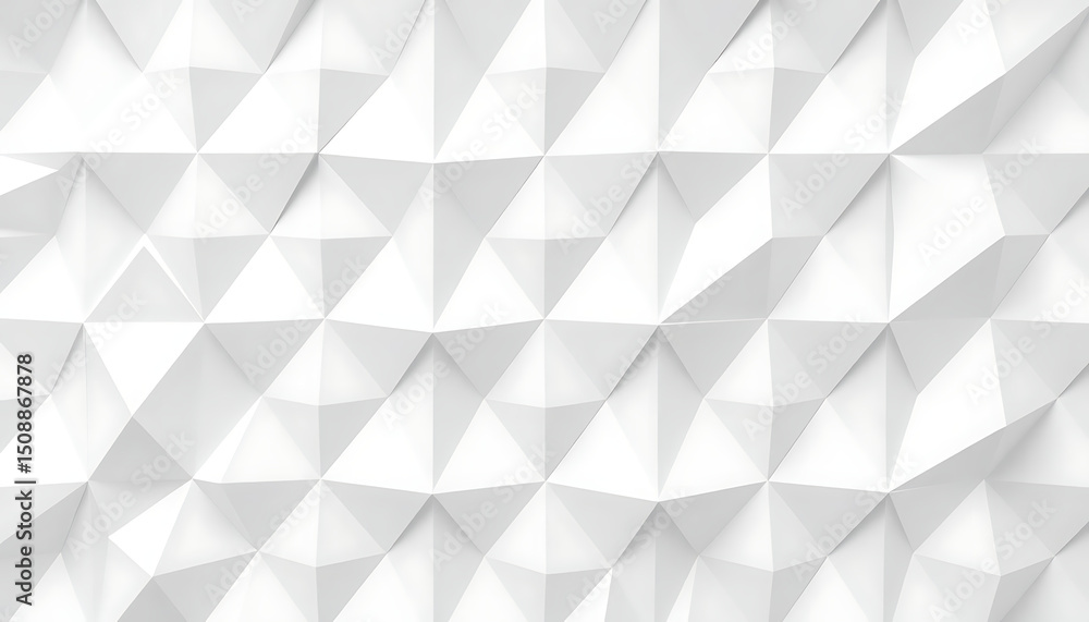 Aufkleber abstract white triangular geometric pattern seamless background for modern design projects
