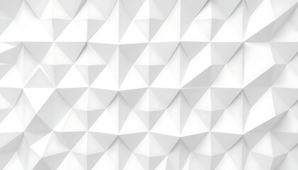 Obraz premium Abstract white triangular geometric pattern seamless background for modern design projects