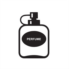 perfume bottle isolated on white