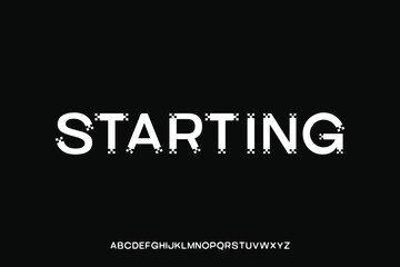 Display alphabet font vector design suitable for headline, poster, logo, magazine and many more