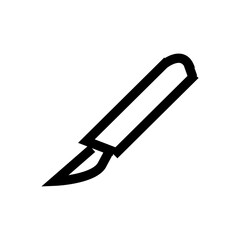 vector illustration of a scalpel