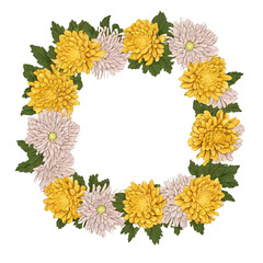 Fototapeta premium wreath of flowers