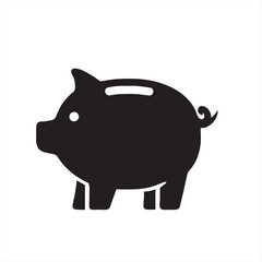 piggy bank on white background