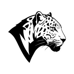 Leopard Head silhouettes Illustration