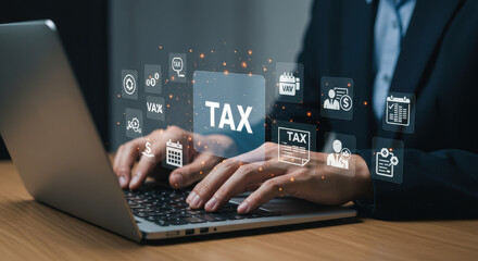 Filing Taxes Online: A Professional Adult Navigates Tax Season with Digital Solutions for Efficient Tax Planning and Compliance