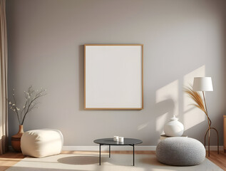Blank frame mockup.
