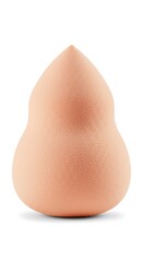 Peach-toned makeup sponge, teardrop shape