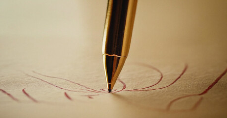 white paper and hand writing using pen