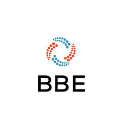 BBE Letter logo white background