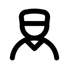 Profile icon . User sign. for mobile concept and web design. vector illustration on white background