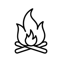 vector illustration of a fire