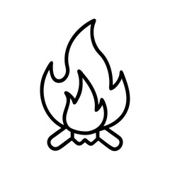 vector illustration of a fire symbol