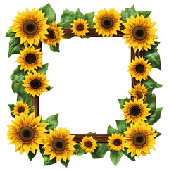 Colorful Floral Frame with a Simple Unique Touch
