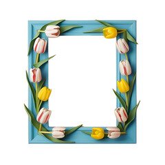Colorful Floral Frame with a Simple Unique Touch
