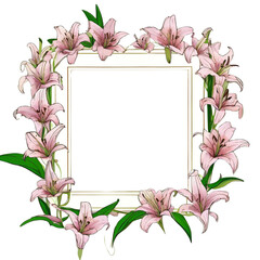 Colorful Floral Frame with a Simple Unique Touch
