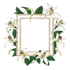 Colorful Floral Frame with a Simple Unique Touch
