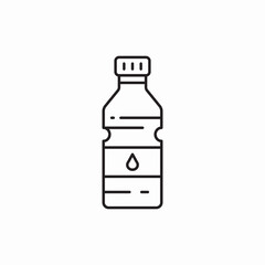 water bottle icon vector sign