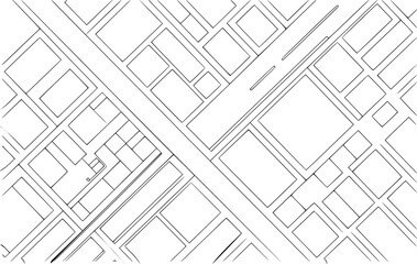 Abstract geometric city map pattern illustration