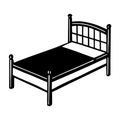 illustration of a bed