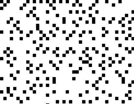 Abstract pixelated square pattern on white background