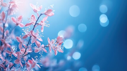 Blue background greeting card