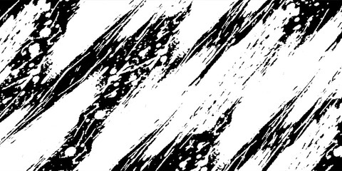 Black and white grunge. Distress overlay texture. Abstract surface dust and rough dirty wall background concept. Worn, torn, weathered effect. Vector illustration, EPS 10.