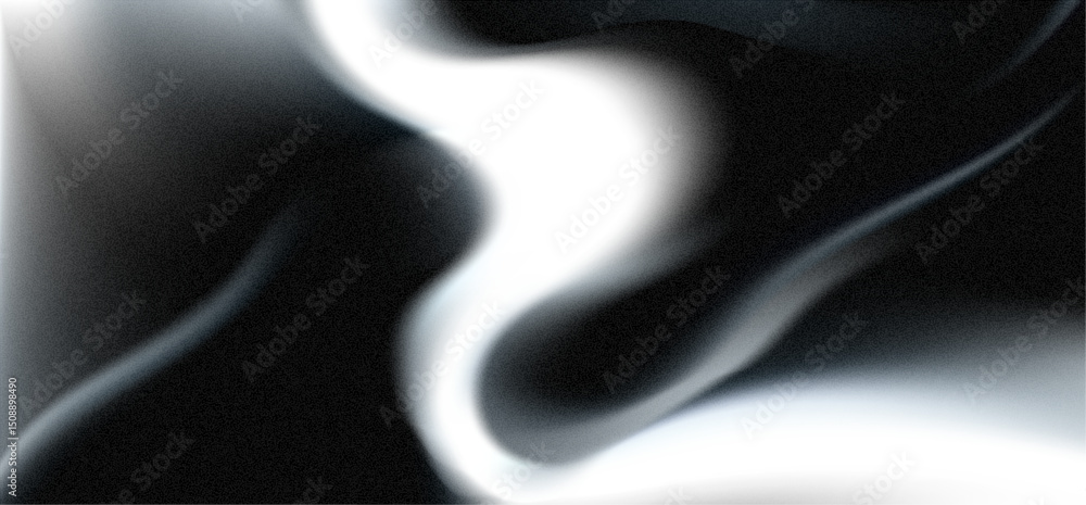 Poster soft swirling patterns and bright highlights create a unique abstract background with film grain and