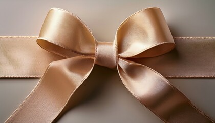 beige satin ribbon with stitched details ideal for crafting and decorations