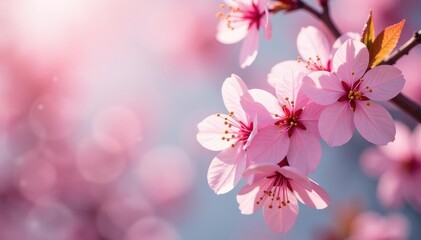 Delicate pink sakura blossoms, soft petals, gentle branch patterns, japanese pattern, soft, sakura