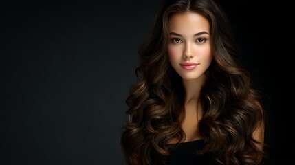 Fototapeta premium Professional Look – Curling Hair Before Going Out