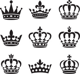 Royal Crown Silhouette SVG – King & Queen Clipart for Cricut and Printing

Elegant Crown Outline PNG – Princess Tiara Vector for DIY Crafts

Vintage Crown Silhouette Bundle – Digital Royalty Clipart f