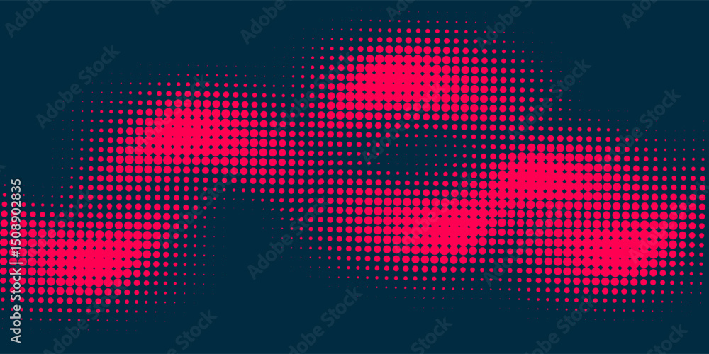 Poster dots halftone orange color pattern gradient texture with technology digital background. dots pop art