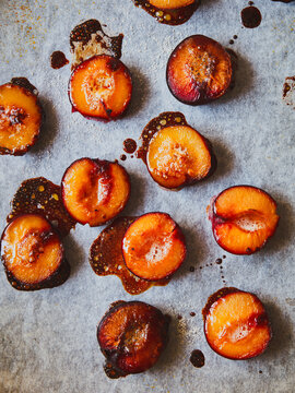 roasted plums