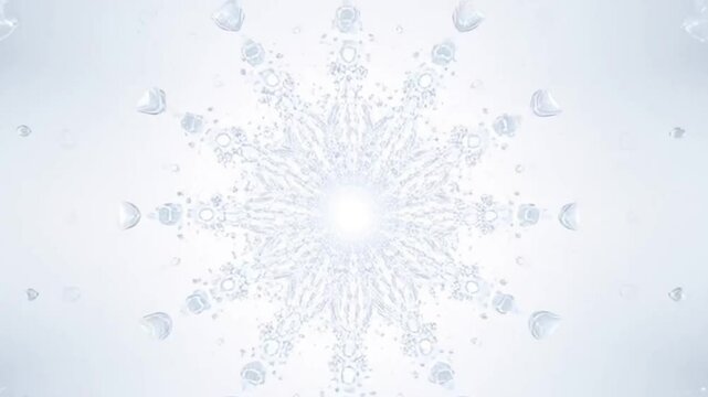 Water Drop Kaleidoscope Screen Dynamic Background