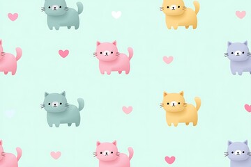 Cute Cat &ndash; Love Card Design