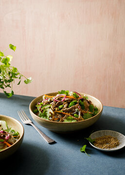 asian salad with meat 