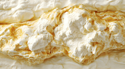 Whipped Cream And Meringue Texture Closeup