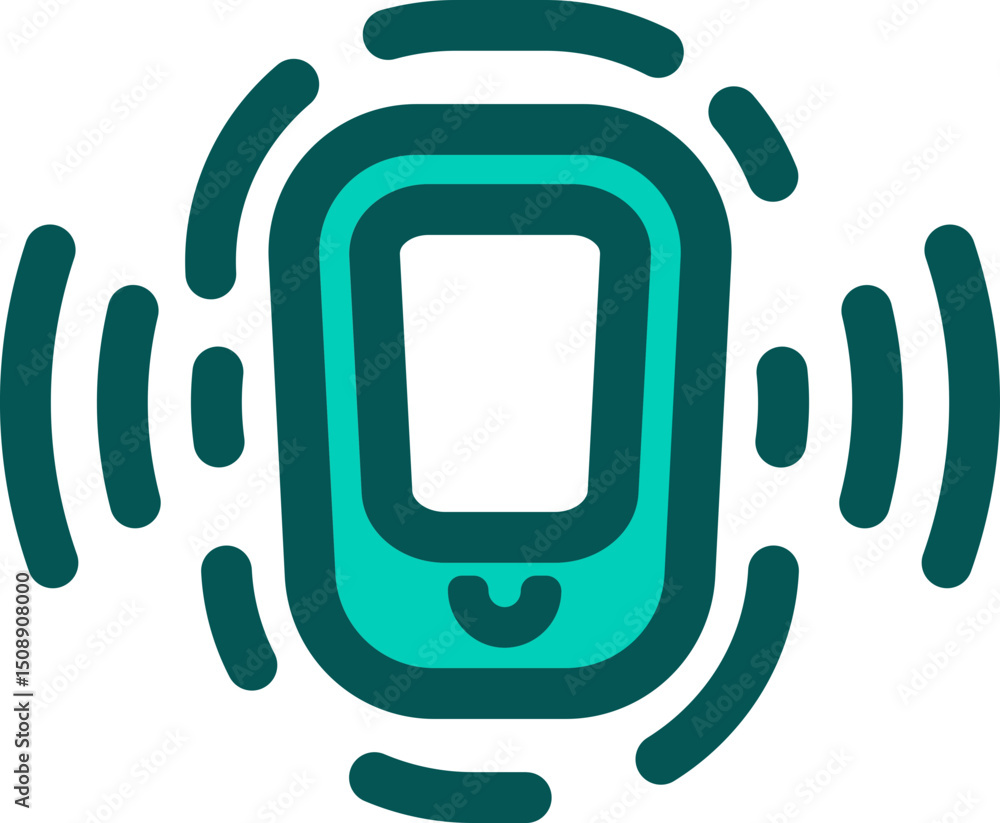 Poster mobile device signal strength indicator icon